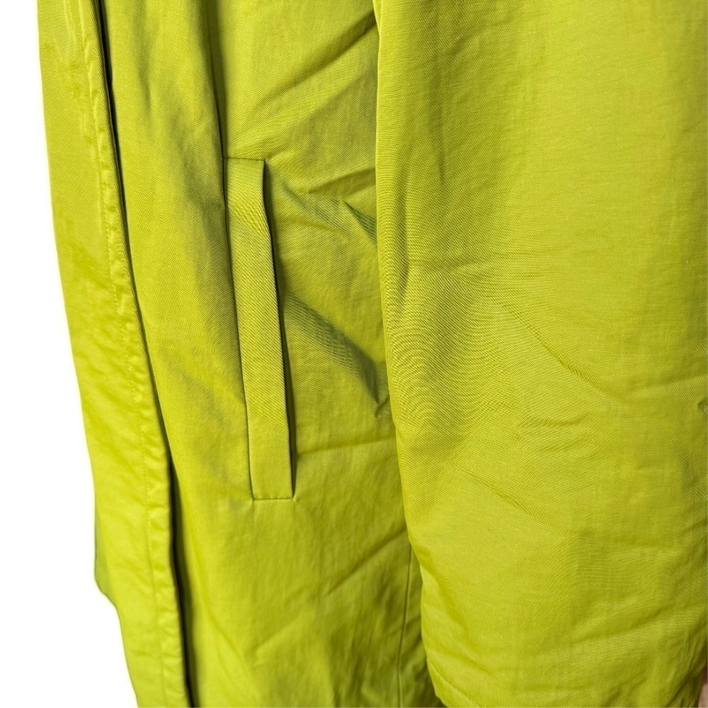 Eileen Fisher Chartreuse Green Lightweight One Button Jacket Size XS - Picture 5 of 13